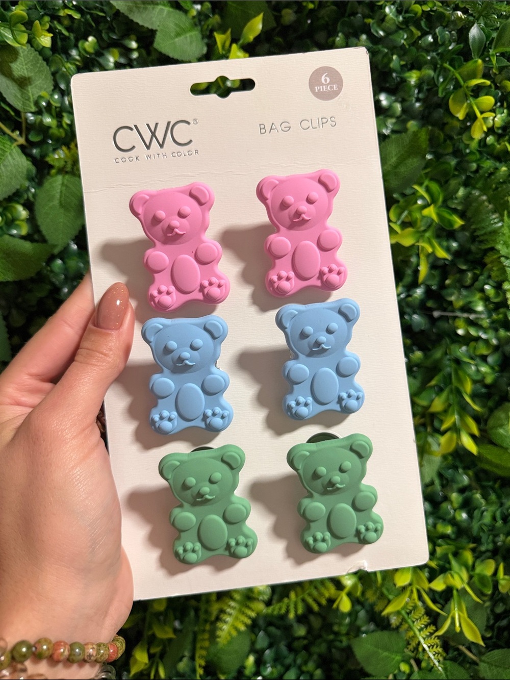 Teddy Bear Bag Clips - (6-Pack)